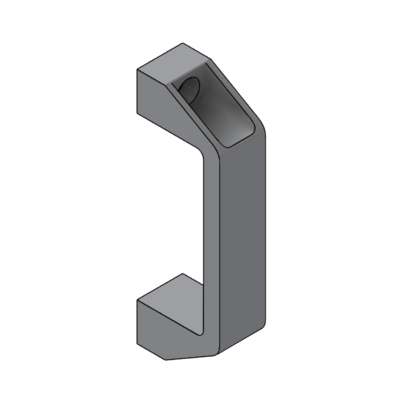MODULAR SOLUTIONS PULL HANDLE 120, NO MOUNTING HARDWARE INCLUDED